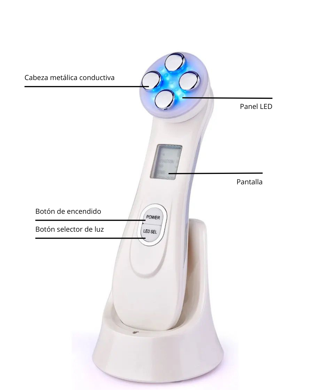 Masajeador facial radiofrecuencia