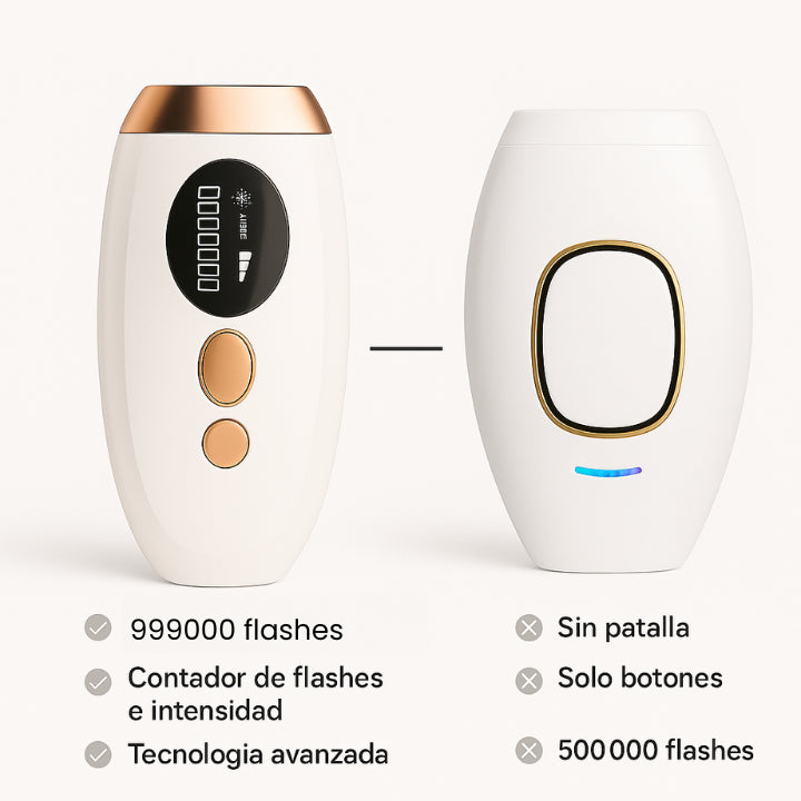 Depiladora láser IPL con pantalla LED tecnología avanzada